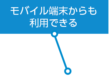 モバイル端末からも利用できる